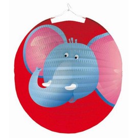 Lampion Safari-Motiv mit Tieren - Ø 25 cm, sortiert