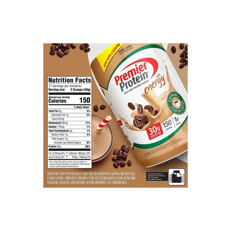 17-porcion Polvo Para Proteina Whey Shake Malteada Cafe
