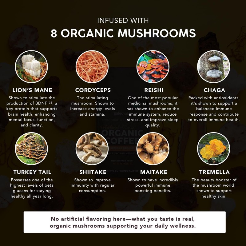 Paleovalley Organic Ground Coffee, 10oz - Decaf, Low Acid, Single-Origin,