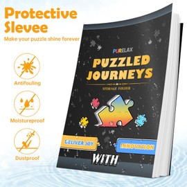 Pilerax Puzzle Storage Organizer - 1000Pcs Jigsaw Puzzles Organizer Folder, Portable with 20 Pockets, Dustproof & Protective Accessory