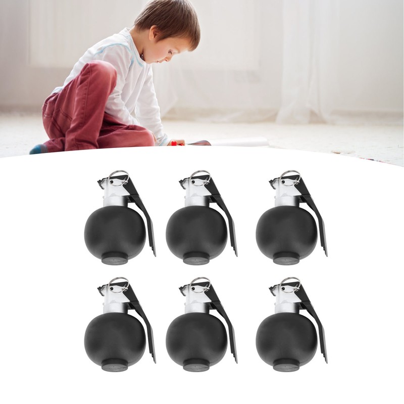 6PCS Kids Hand Grenades Toy with Realistic Sound Light Effect