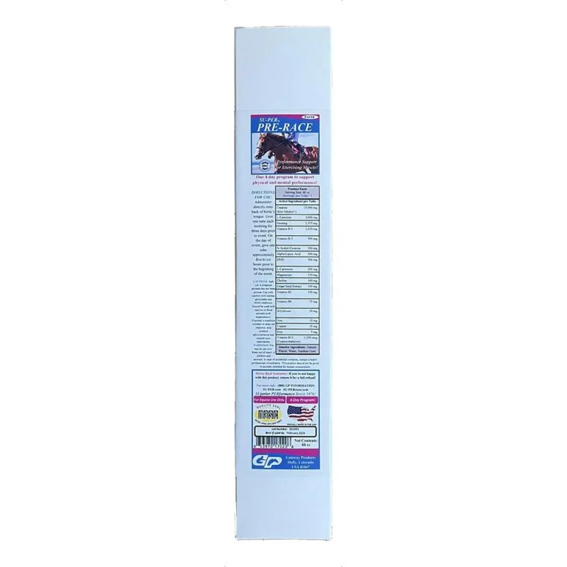 Suplemento Aminoácidos Su-per Pre-race Pasta 60ml para Caballos