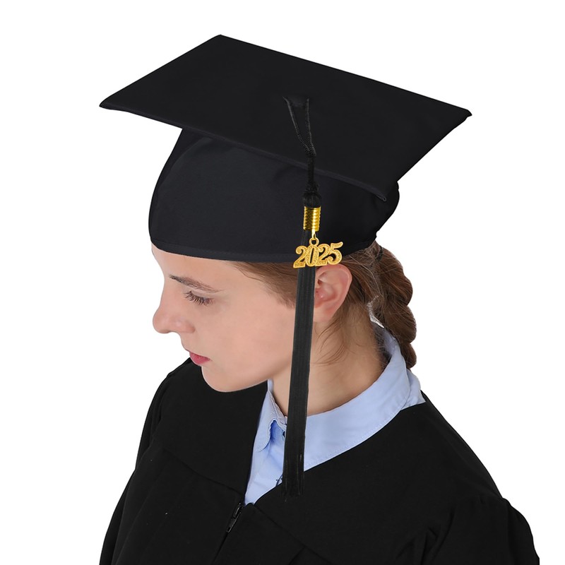 GraduationMall Matte Graduation Gown Cap Tassel Set 2025 for High