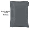Mailing Bags, Grey Parcel Delivery Bags with Self-Seal Closure, Flexible