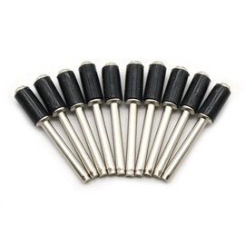 TMAX 10 pc 1/4 Inch Rubber Mandrel Sand Drum Holder 1/8 Inch Shank for Dremel Rotary Tools