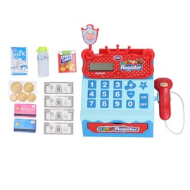 Kids Cash Register Playset Role Playing Simulation Math Counting Educational Calculator Cash Toy for Boys Girls