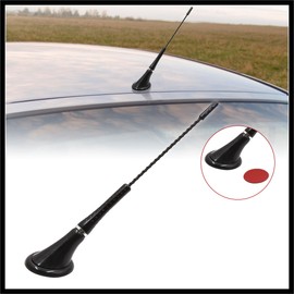 Hihaha Black Adhesive Base Car External Radio Signal Decorative Antenna Aerial Universal Waterproof Replacement Durable Material