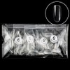 Elvia Short Oval Mini Nail Tip No. 6 200p, clear, 200 pieces / 엘비아 숏오발미니 네일팁 6호 200p, 클리어, 200개