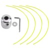 Fdit Aluminium Grass Trimmer Head, Trimmer Head Spool Set with