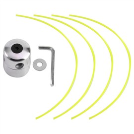 Fdit Aluminium Grass Trimmer Head, Trimmer Head Spool Set with 4 Lines Brush Cutter Head for Petrol Grass Brush Cutter