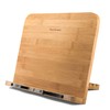 READAEER Readaeer Bamboo Book Stand,Book Holder with 6 Adjustable Height,