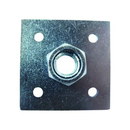 DAIDOHANT 10102609 Nut with Plate [Iron/Trivalent Chromate Plating] (Standard) M12 x (Dimensions A) 2.0 x 1.2 inches (50 x 30 mm) (Quantity: 1 piece)