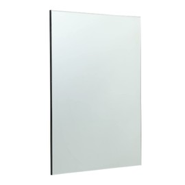 RESHABLE Wall Mount Salon Barber Mirror,Salon Equipment Mirror for Hair Stylist Bathroom Vanity Barbershop,Black(33" H X 26" W)