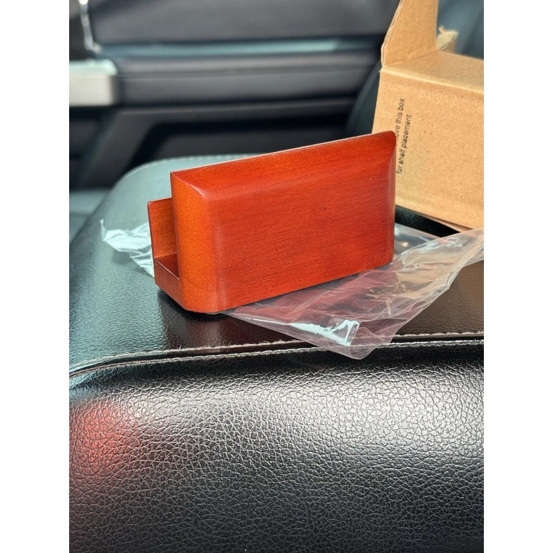 Rolodex Sanford Solid Wood Business Card Holder New Old Stock