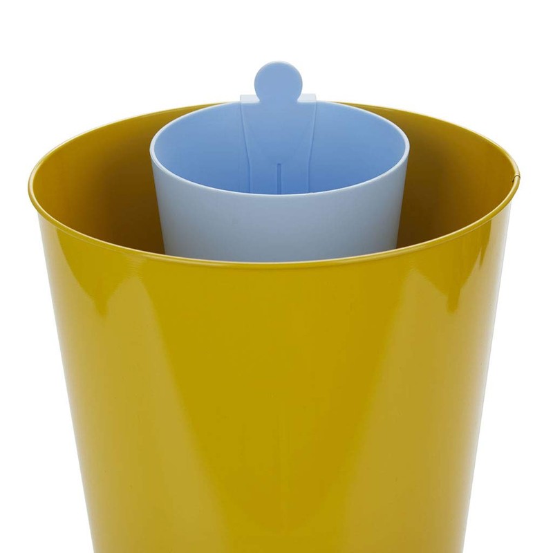 balvi MrRecycle Waste Paper Bin Blue Colour Auxiliary Container to