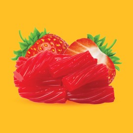 Strawberry Twists Licorice Mother's Day Candy - 2 Pound Bulk Pack