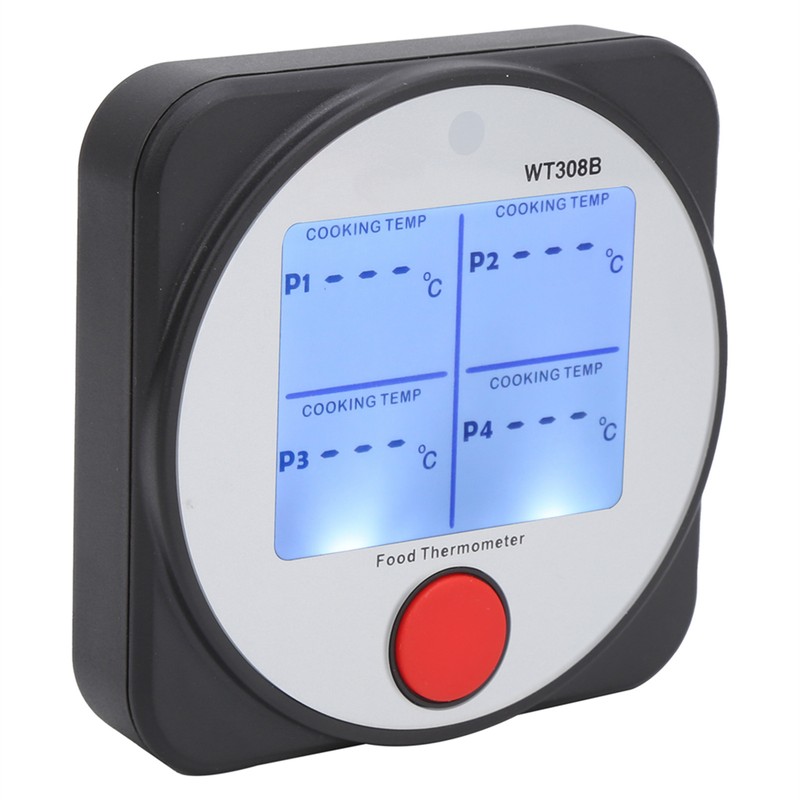 WT308B ‑40~300℃ Digital Food Thermometer Wireless Stainless Steel Dual Probe