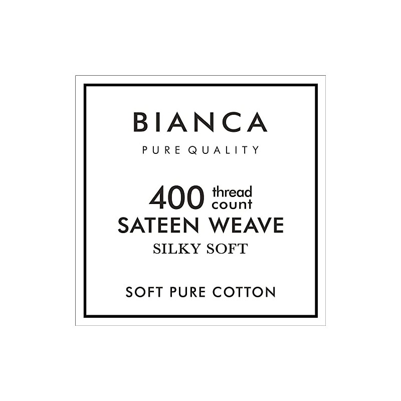 Bianca 400 Thread Count Cotton Sateen Single Fitted Sheet Oyster