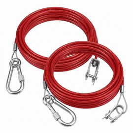 Pack of 2 Breakaway Rope Trailers, 1 m Brake Cable Trailer, Trailer Breakaway Rope, Safety Rope, Safety Rope Trailer, Car Breakaway Rope for All Types of Braked Trailers and Caravans