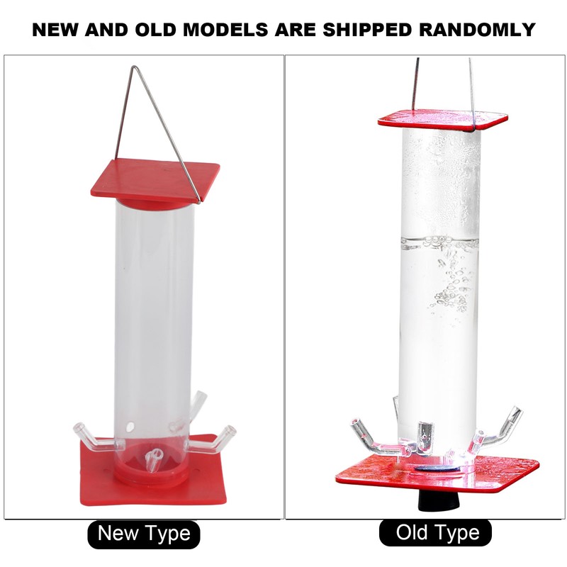 Tube Hummingbird Feeder Hanging Wild Bird Feeder for Outdoor Yard