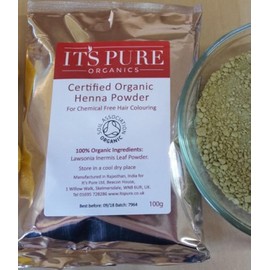 It's Pure Certified Organic Pure Henna Powder 200g