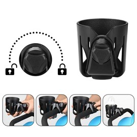 Accmor Universal Wheelchair Cup Holder, Walker Cup Holder, Rollator Cup Holder, Bottle Holder for Wheelchair, Walker, Rollator, Mobility Scooter, Walker Wheelchair Accessories,Black