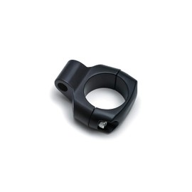 Kuryakyn 2792 Motorcycle Handlebar Accessory: Universal Mount Clamp for Motorcycles with 1-1/4" Diameter Bars (Accepts 5/16" Mounting Hardware), Satin Black, Pack of 1