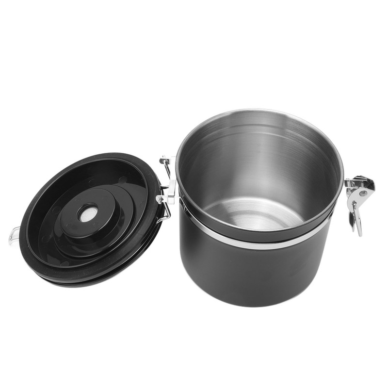 Coffee Bean Storage Stainless Steel Airtight Container Coffee with 30ml