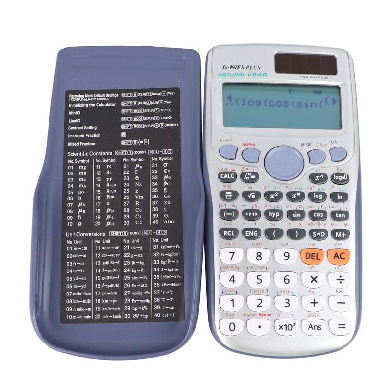 Scientific Calculator Large Display 417 Functions Battery Power Sliding Cove