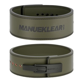 MANUEKLEAR 10mm Thick & 4inch Wide Weight Lifting Belt Lever.Lever Belt Weightlifting for Men and Women, Powerlifting Lever Gym Belt for Squat Deadlift Workout