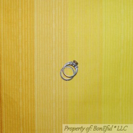 FreeSpirit BonEful Fabric FQ Cotton Quilt Yellow Gold Bright Shade STRIPE Texture Blender L