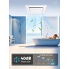 LANMEL Bathroom Exhaust Fan without Light, 10" Panel Bathroom Ceiling