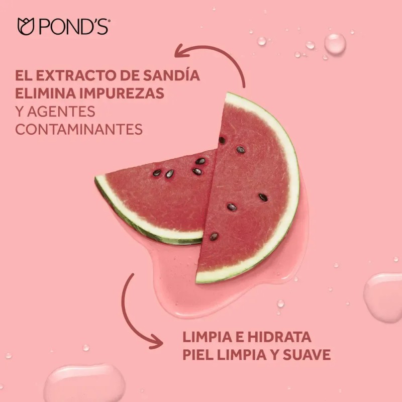 Pond's Gel Limpiador Facial Fruity Hydra Fresh Sandía 200 Ml