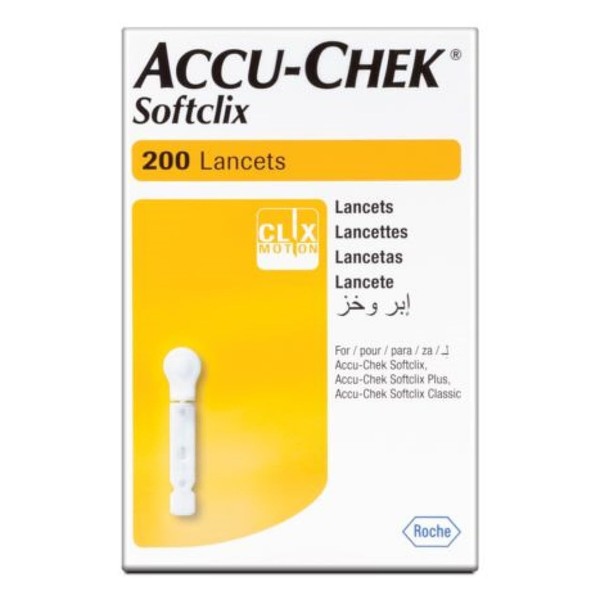 Accu Chek Softclix Lancet, Pack De 200, Pack of 1