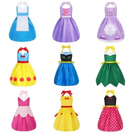 Children's Princess Character Cross-Border Apron A02924-Minnie+L 3ea
