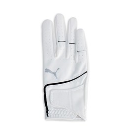 PUMA Golf Gloves, Golf Super Leather Touch Gloves (Right Hand), Bright White/Puma Black, 23, bright white/puma black