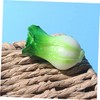 KICHOUSE 5pcs Mini Vegetable Models Realistic Resin Miniature Green Vegetables
