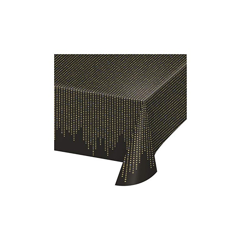 Creative Converting PC343960 Gold Dots Plastic Table Cover-1 Pc