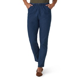 Chic Classic Collection Women's Stretch Elastic Waist Pull-On Legging Pant Mid Shade Denim 16