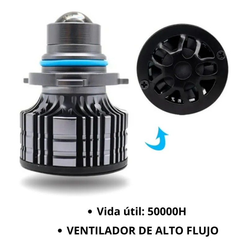 Par Faros Luz Led Laser 12-30v Cambus H11 H7 9005