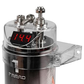 Belva 1.0 Farad Capacitor con visualización LCD, Color Rojo