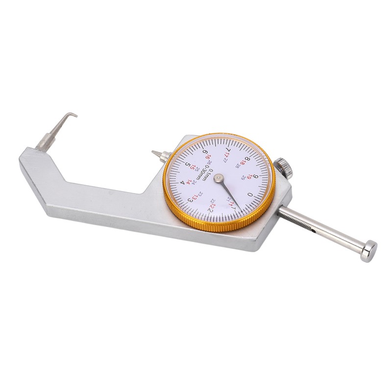 Curved Head Thickness Gauge Dial Lockable 0 to 30mm Range