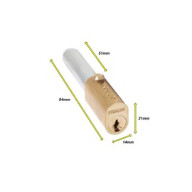 Sterling BL01 KA Bullet Lock - Keyed Alike, Brass