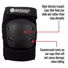 Bont - almohadillas para orejas de protección para patines en línea, para adultos, patines de rodillos, patines de parque, patinaje sobre hielo, monopatín, patineta (tamaño grande)