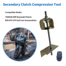 BIGLKNM Clutch Compression Tool ATV Snowmobile Compatible for YAMAHA RZR Kawasaki Polaris, Primary Secondary Clutch Spring Compressor Tool