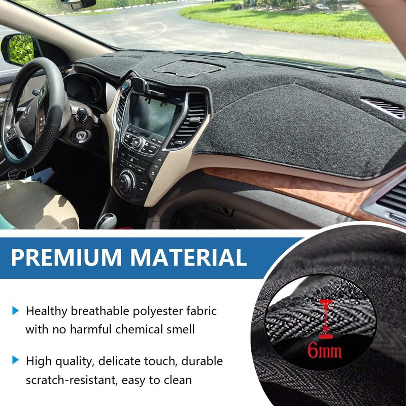 IIKSDII Dash Cover Dash Mat Fit for 2005-2009 LAN-d Rover