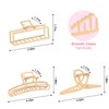 LUKACY 6 Pack Large Metal Hair Claw Clips - 4