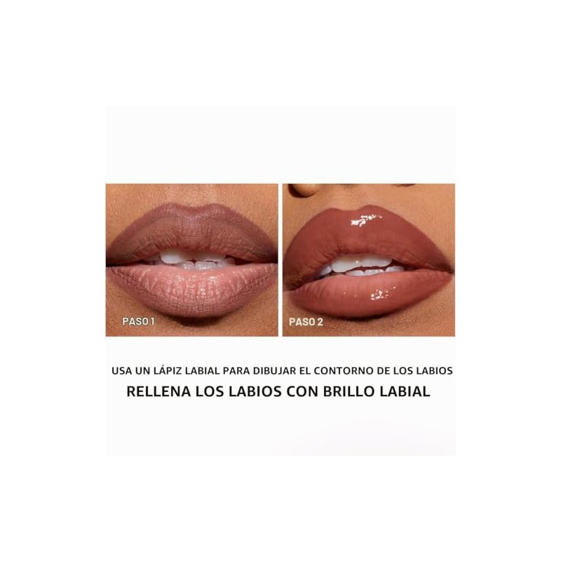 Lápiz de Labios y Pintalabios Líquido 2 en 1 con