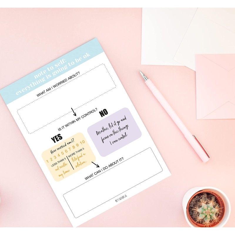 BYANIKA A6 Mini Worry Relief Notepad Unwinding Anxiety Unwind Your