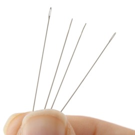 The Beadsmith Bead Embroidery Needles, Size 10 and 12 Assortment, Pack of 4, European Quality, Ideal for Right Angle Weave - The Blunt Tips Will not fray Threads as They Pass!
